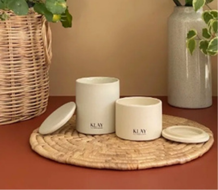KLAY Candle Aromatherapy Ceramic Jar Candle<br><br>